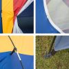 Bosonshop Outdoor 8 Person Camping Tent Easy Set Up Party Large Tent for Traveling Hiking With Portable Bag;  Blue